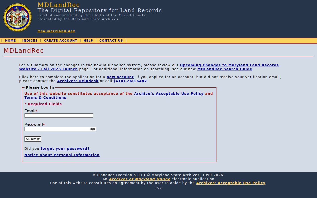 Carney people search entry at MDLandRec