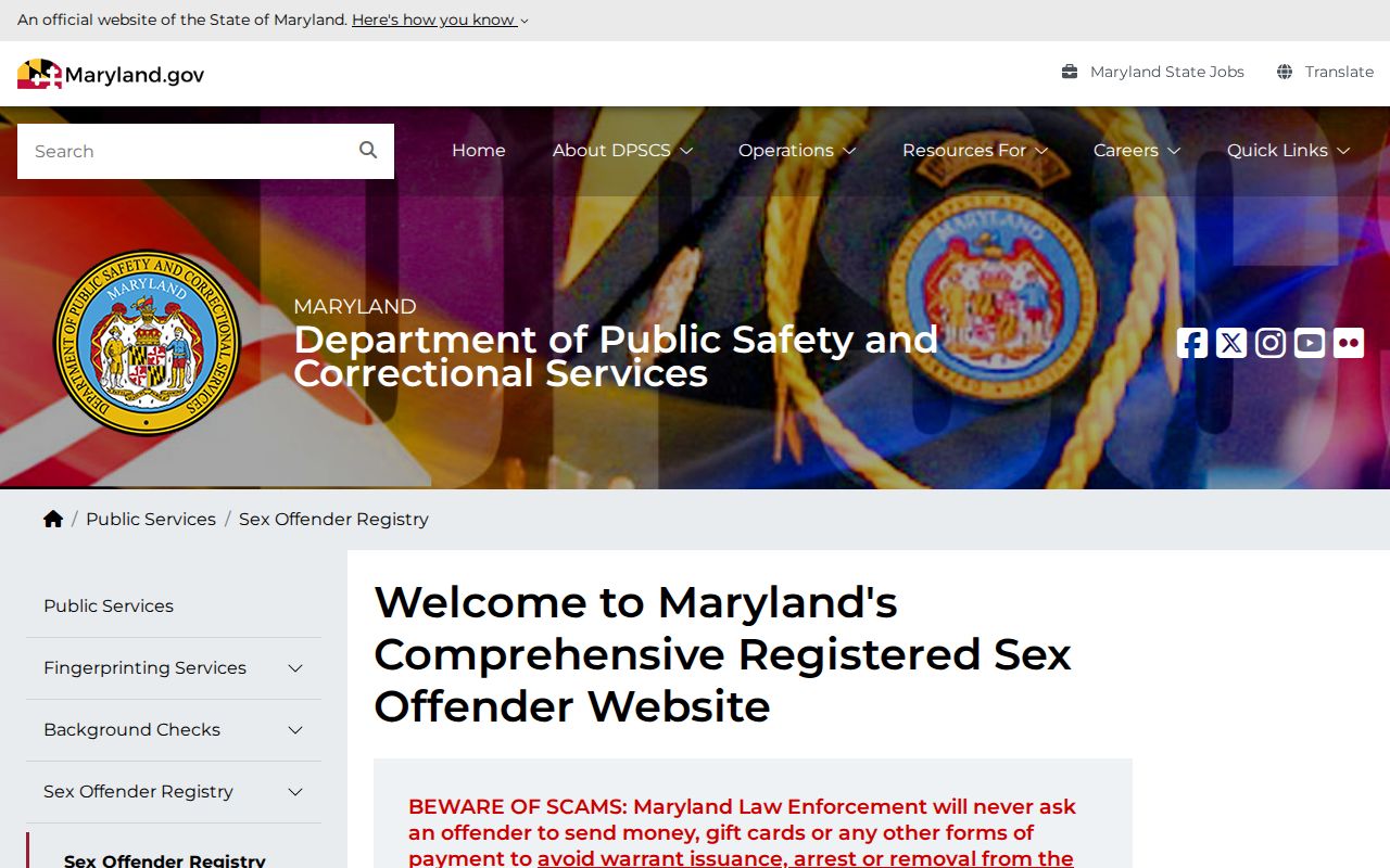 Carney people search entry at Maryland registry
